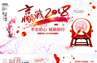 2018狗年企業年會頒獎典禮總結ppt
