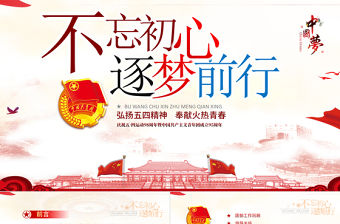 團(tuán)委共青團(tuán)志愿者青春正能量照片展示ppt