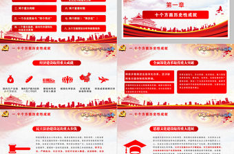 十九大宣傳宣講精神改革勇敢前行PPT模板