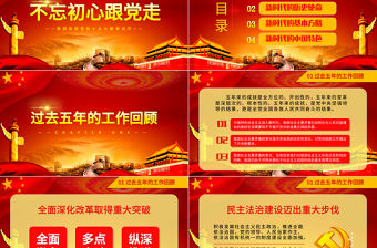 不忘初心跟黨走十九大報(bào)告學(xué)習(xí)PPT模板