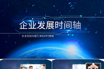 企業發展時間軸公司歷程大事件PPT模板