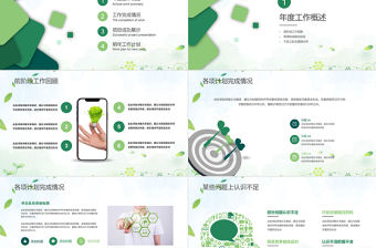 2020清新年工作總結年終總結動態ppt