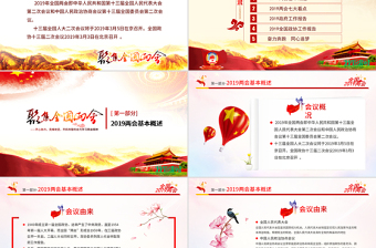 原創(chuàng)中國(guó)風(fēng)2019年兩會(huì)政協(xié)政府工作報(bào)告ppt-版權(quán)可商用