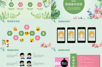 我的情緒我做主主題班會PPT模版