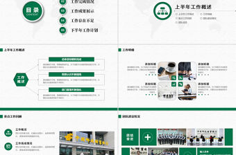 郵政儲蓄銀行年中工作總結通用PPT模板