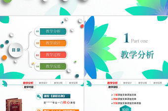 簡潔大氣信息化教學設計說課PPT課件模板幻燈片