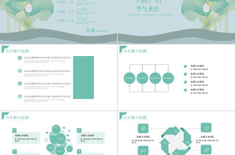 小清新立夏宣傳策劃PPT模板