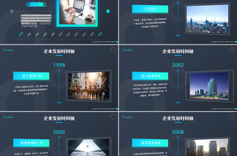 商務時間軸企業(yè)發(fā)展歷程公司簡介ppt模板