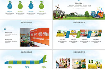 農村電子商務動態PPT模板