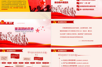 2019年中國共青團PPT模板