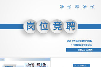 時尚個性簡約崗位競聘PPT模板