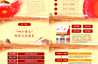 十九大精神四個偉大內(nèi)容學(xué)習(xí)黨課ppt課件