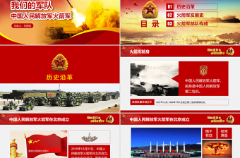 原創(chuàng)中小學(xué)國防教育課件中國人民解放軍火箭軍-版權(quán)可商用
