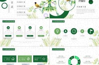 小清新立夏節日宣傳PPT模板