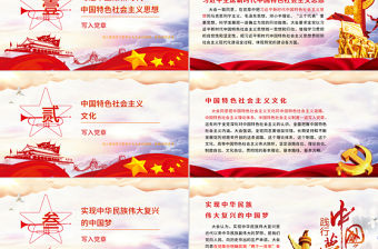 紅色大氣十九大黨章(2017年修訂版）的十大修改黨課PPT