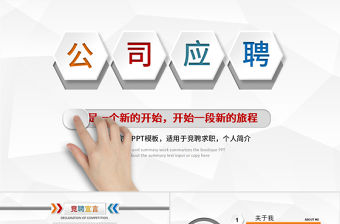 個性彩色時尚崗位競聘PPT模板幻燈片