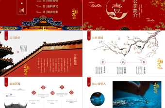 紅色中國(guó)風(fēng)延禧攻略商業(yè)項(xiàng)目計(jì)劃書PPT新古典宮廷商業(yè)計(jì)劃書