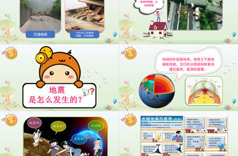 清新可愛(ài)防震減災(zāi)應(yīng)急知識(shí)宣傳活動(dòng)PPT模板