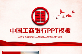 中國(guó)工商銀行工作總結(jié)計(jì)劃ppt模板