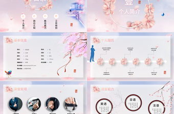 唯美蝶戀花片頭中國(guó)風(fēng)崗位競(jìng)聘?jìng)€(gè)人簡(jiǎn)歷PPT