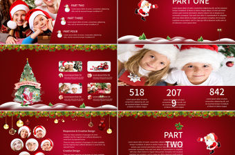 繽紛圣誕狂歡夜活動策劃ppt模板