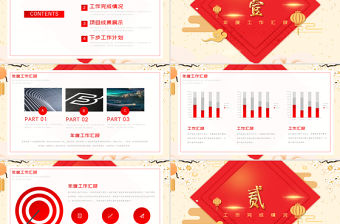 2021牛年公司開門紅工作總結PPT模板