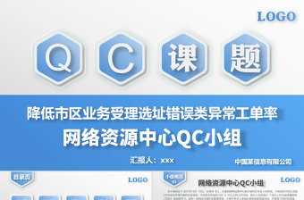 網(wǎng)絡(luò)資源中心QC小組品管圈護理PPT