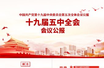 2021十九届6中全会学习思想汇报ppt