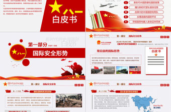 原創新時代的中國國防白皮書部隊軍隊軍事政治-版權可商用-含講稿
