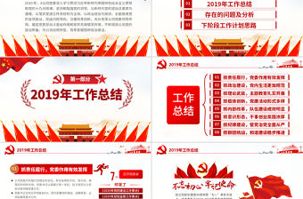 原創2020國有企業基層機關黨支部黨建工作總結計劃PPT