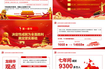 2020決戰(zhàn)決勝脫貧攻堅從取得決定性成就到奪取全面勝利PPT模板