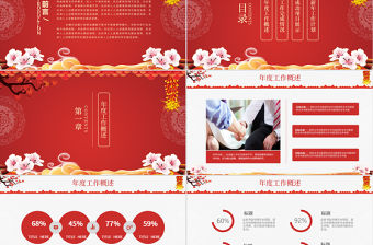 恭賀新春2021年新年工作開展PPT模板