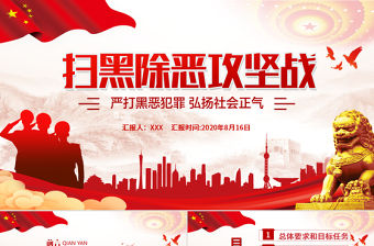 2025掃黑除惡宣傳課件ppt