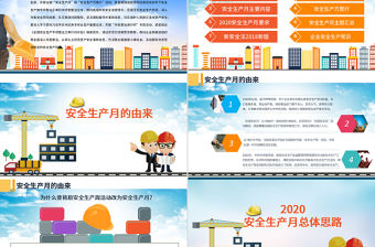 2020安全生產月安全生產PPT模板