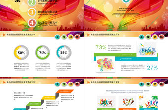 原創2019年工作總結匯報計劃年終總結ppt-版權可商用