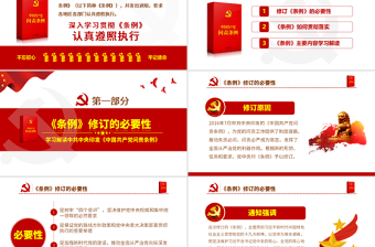 紅色黨政中國共產(chǎn)黨問責(zé)條例學(xué)習(xí)解讀課件PPT