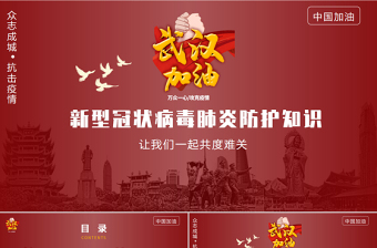 新型冠狀病毒肺炎防護(hù)知識(shí)ppt模板