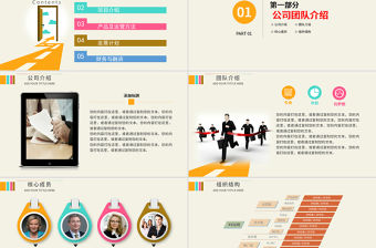 炫彩創(chuàng)業(yè)商業(yè)融資計(jì)劃書PPT模板