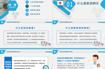 原创预防新型冠状病毒感染肺炎科普知识疫情防控PPT