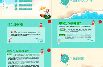 夏季中暑預(yù)防與急救PPT模板