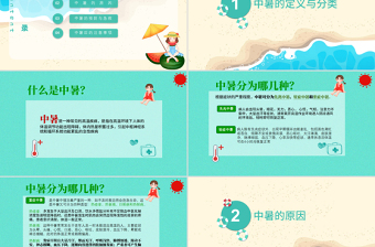 夏季中暑預(yù)防與急救PPT模板