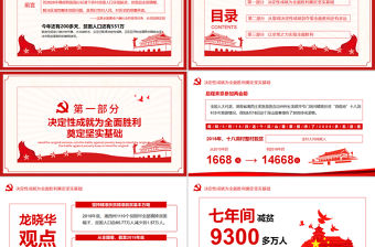 決戰決勝脫貧攻堅從取得決定性成就到奪取全面勝利動態PPT4