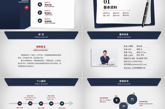 原創創意個人簡歷工作簡歷求職簡歷個人介紹崗位競聘PPT模板