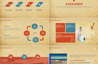 2020中國風感恩母親節活動PPT 模板