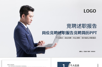 原創(chuàng)競聘述職報告?zhèn)€人簡歷崗位競聘PPT