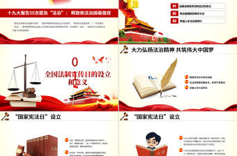 原創(chuàng)國家憲法日青少年法制宣傳日PPT主題班會