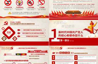 原創(chuàng)2019第二批不忘初心主題教育專題黨課-版權(quán)可商用