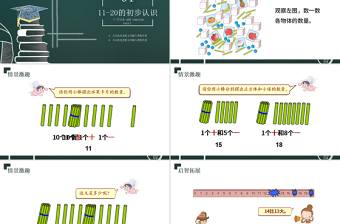 人教版小學(xué)一年級(jí)數(shù)學(xué)上冊(cè)第六課：11-20各數(shù)的認(rèn)識(shí)（含配套教案）課件PPT
