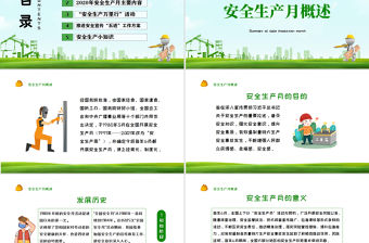 2020綠色清新安全生產(chǎn)月PPT