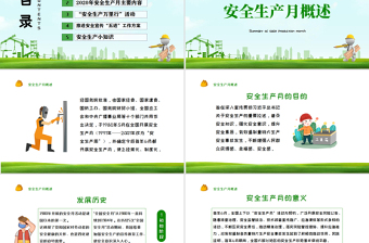 2020綠色清新安全生產(chǎn)月PPT